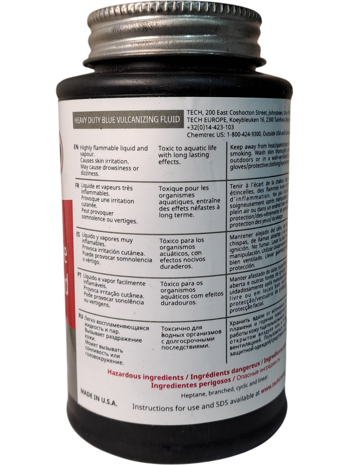 Tech | Heavy Duty Blue Vulcanizing Fluid | 775 | 236ml