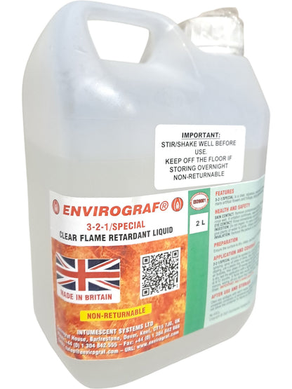Envirograf | Clear Flame Retardant Liquid | 3-2-1 Special | 2L