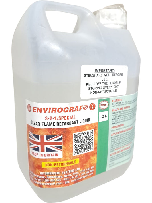 Envirograf | Clear Flame Retardant Liquid | 3-2-1 Special | 2L