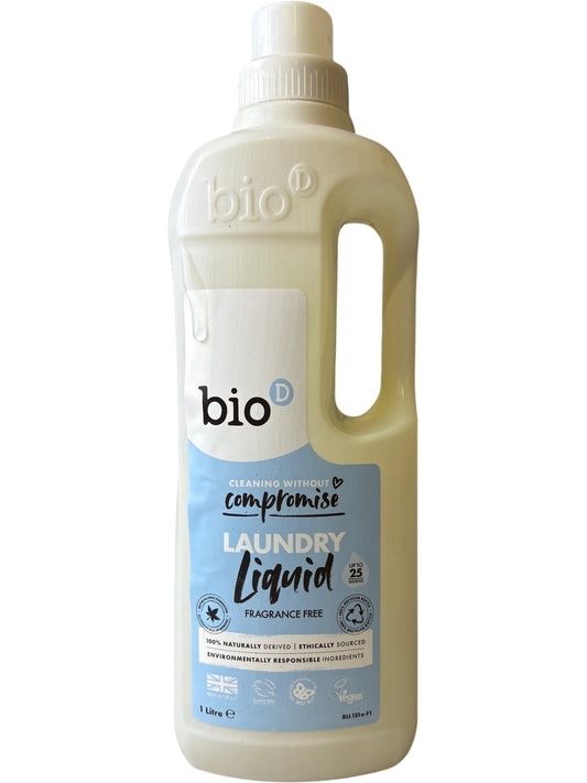 Bio D Laundry Liquid Fragrance Free 1 Litre