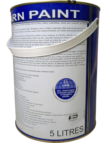 Bedec | Acrylic Exterior Barn Paint | Black | 5L