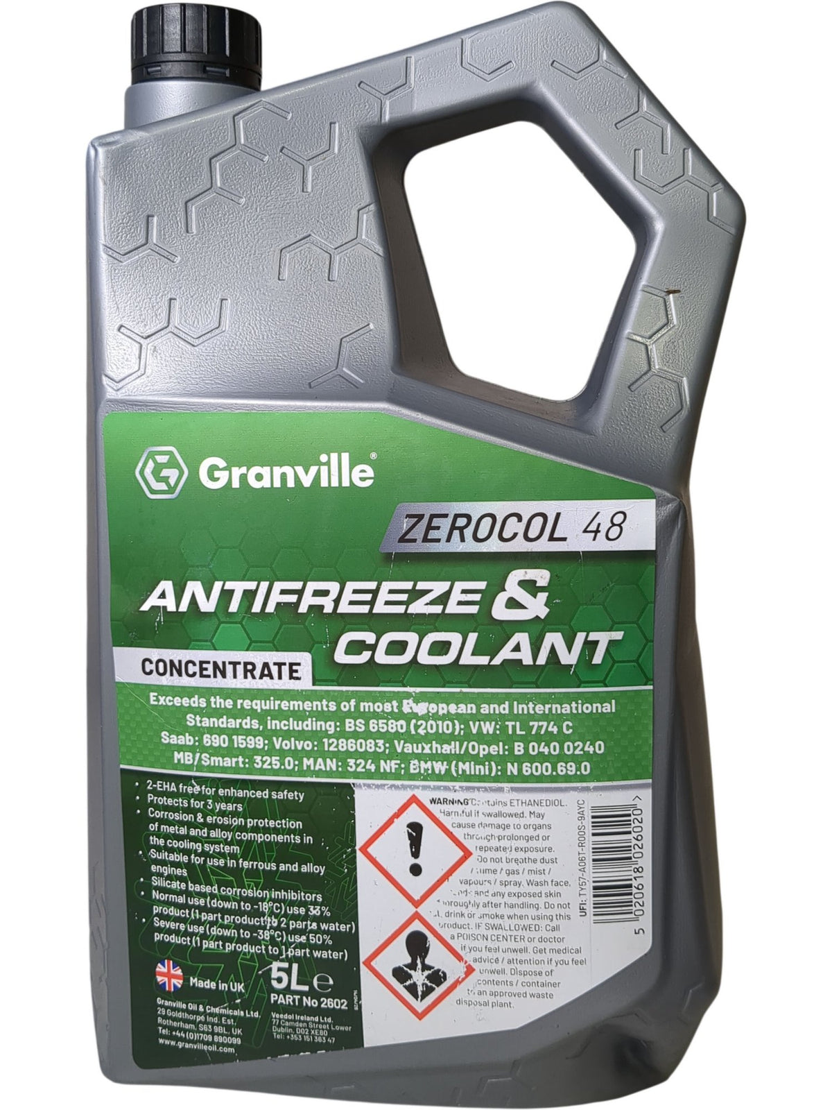 Granville | Zerocol 48 Antifreeze & Coolant | 5L
