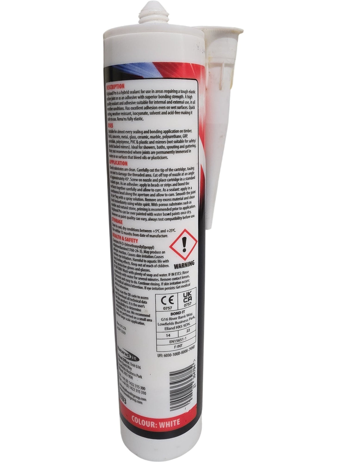 Bond It | Gripbond Pro | White | Advanced Hybrid Adhesive Sealant