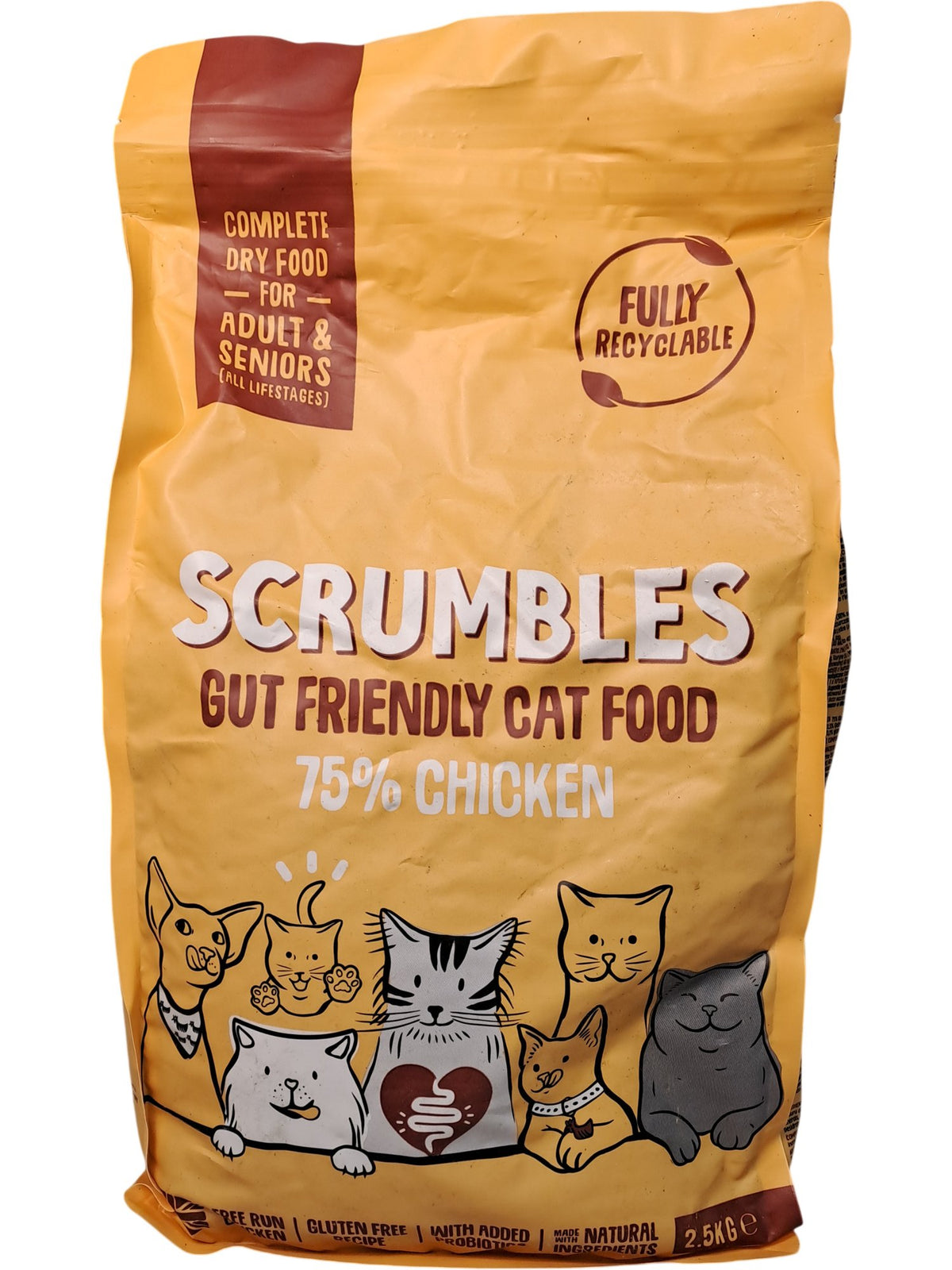 Scrumbles | Gut Friendly Cat Food | Chicken| 2.5kg