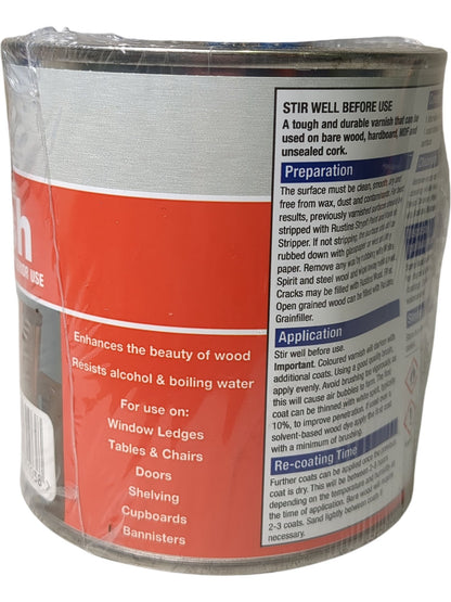 Rustins | Polyurethane Varnish | Gloss Oak | 500ml