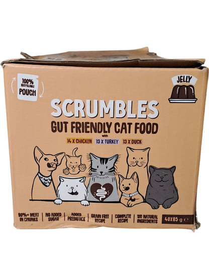Scrumbles | Gut Friendly Cat Food | 40x85g