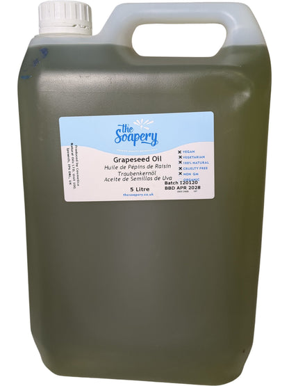 The Soapery | Grapeseed Oil | 5 Litre
