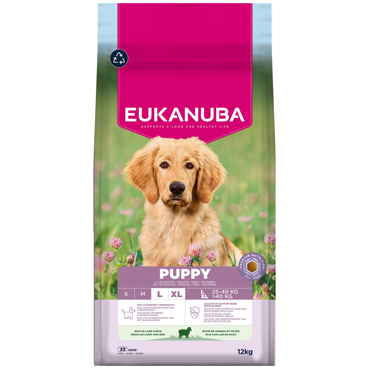 Eukanuba| Dry Puppy L/XL- Lamb & Rice- 12kg