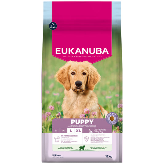 Eukanuba| Dry Puppy L/XL- Lamb & Rice- 12kg