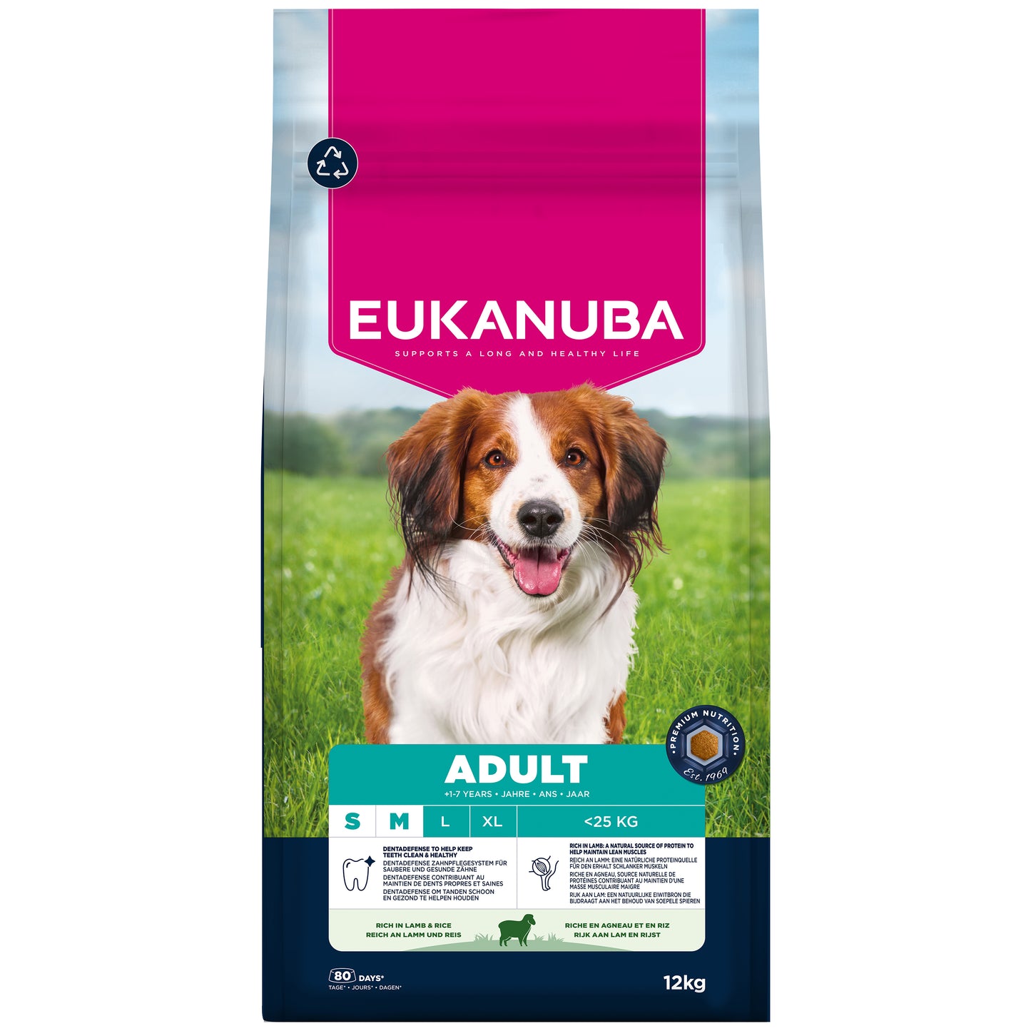 Eukanuba Adult S & M | Lamb & Rice | 12kg