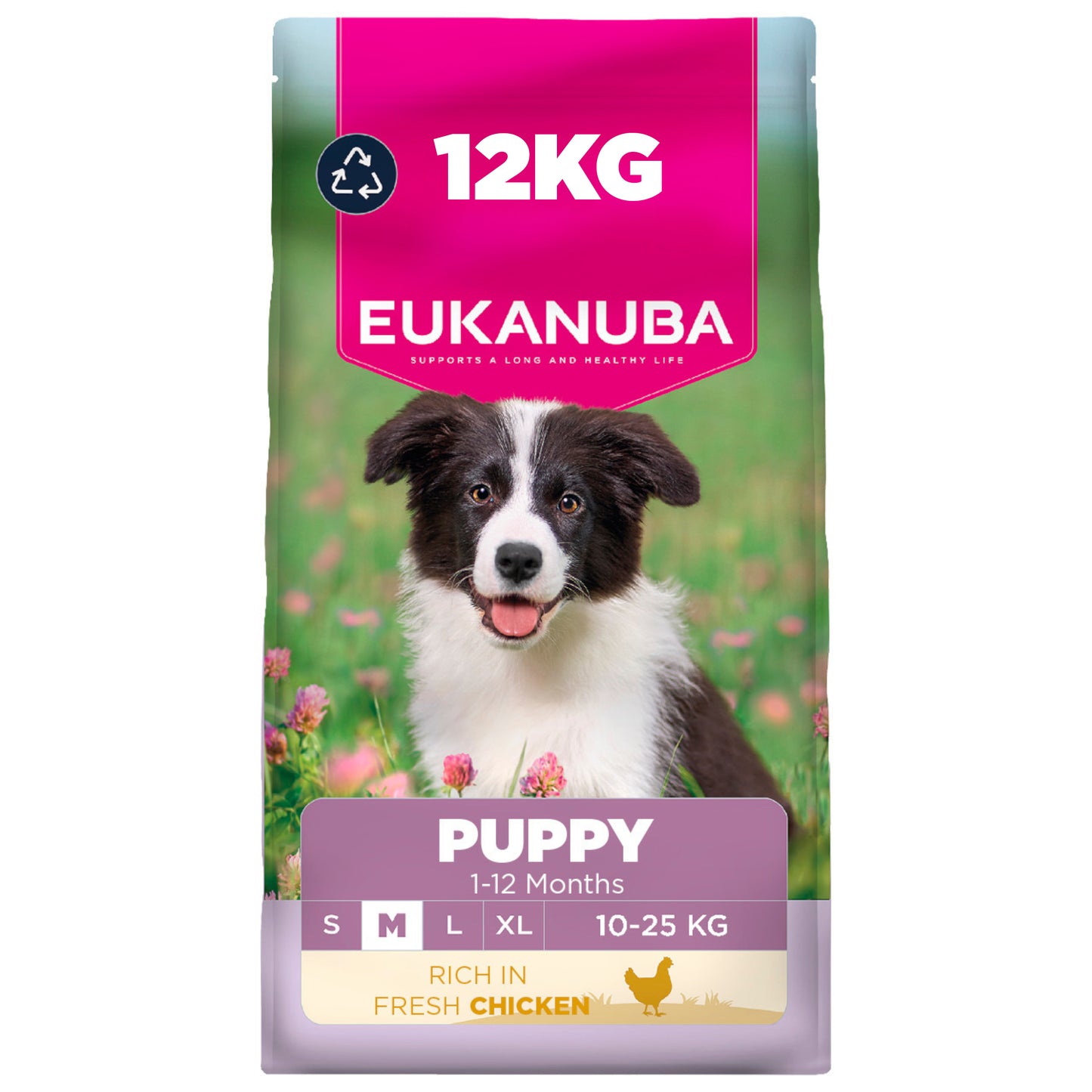 Eukanuba Dry Dog Food Puppy Medium 10 to 25kg Bone Development Chicken 12kg