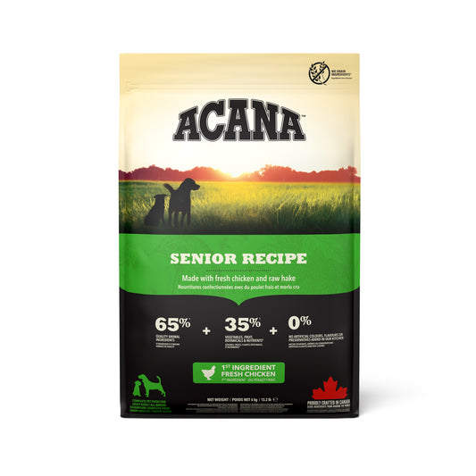 ACANA Senior Dry Dog Food with Chicken and Raw Hake 11.4kg