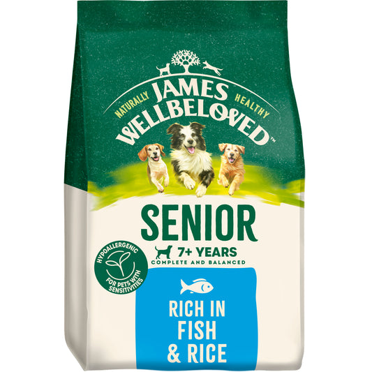 James Wellbeloved | Senior 7+ | Fish & Rice | 12kg