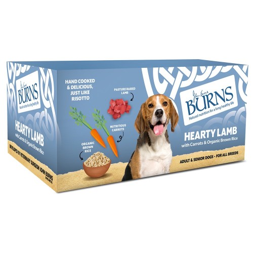Pet Natural Nutrition Adult & Senior Wet Dog Food Hearty Lamb, Carrots & Organic Brown Rice 12 X 150g