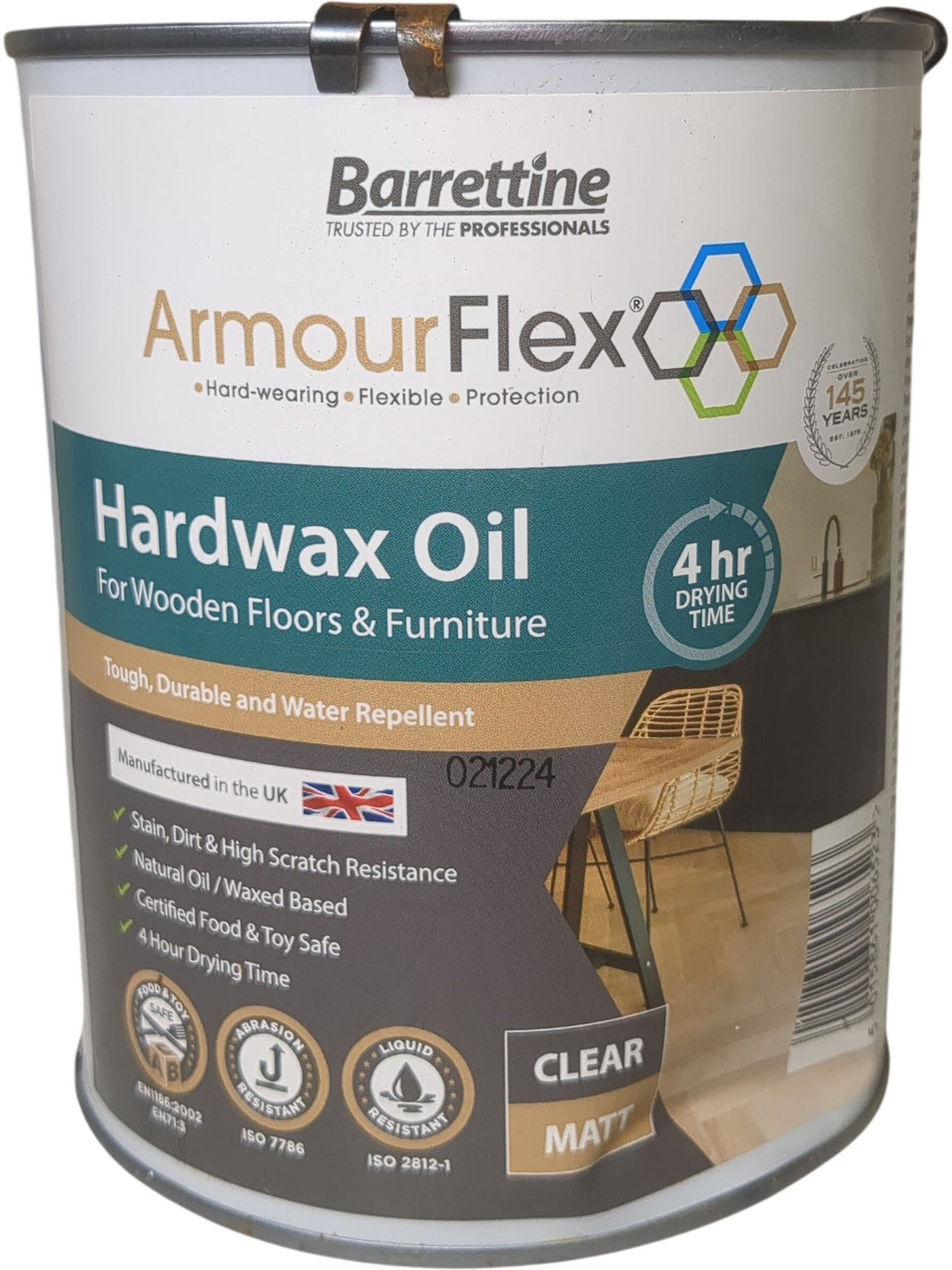 Barrettine | ArmourFlex Hardwax Oil | 021224 | 1L