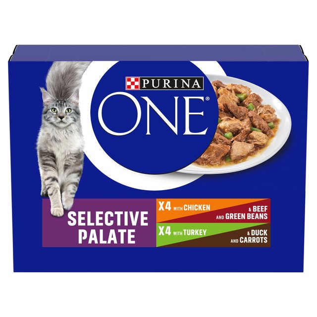 Purina One Mini Fillets Selective Palate Wet Cat Food, 8 X 85g