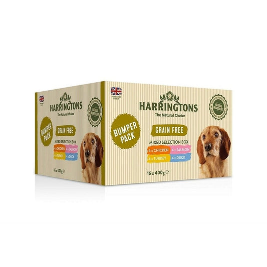 Harringtons Wet Dog Mixed Pack, 16 X 400g