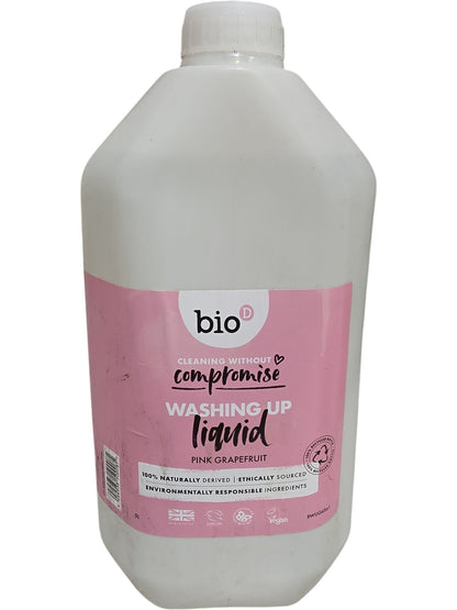 Bio D | Washing Up Liquid | Pink Grapefruit | 5L
