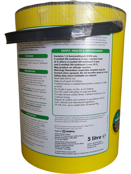 Sandtex | Microseal Smooth Masonry Paint | Terracotta | 5L
