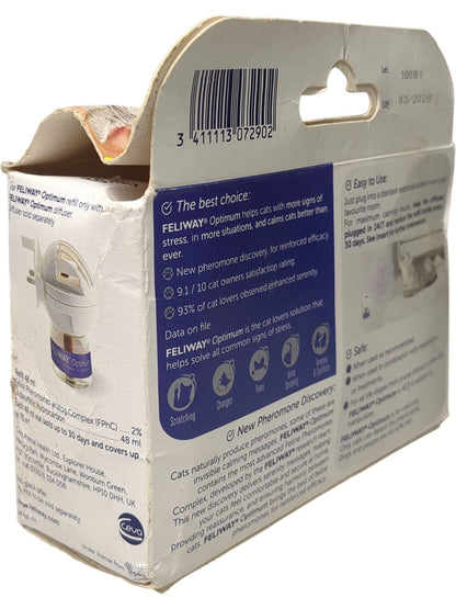 Feliway | Optimum Refill Economy Pack | 3x30 Day Refill | 48ml