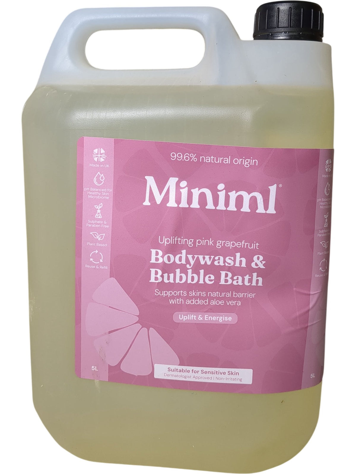 Miniml | Bodywash & Bubble Bath | Pink Grapefruit | 5L