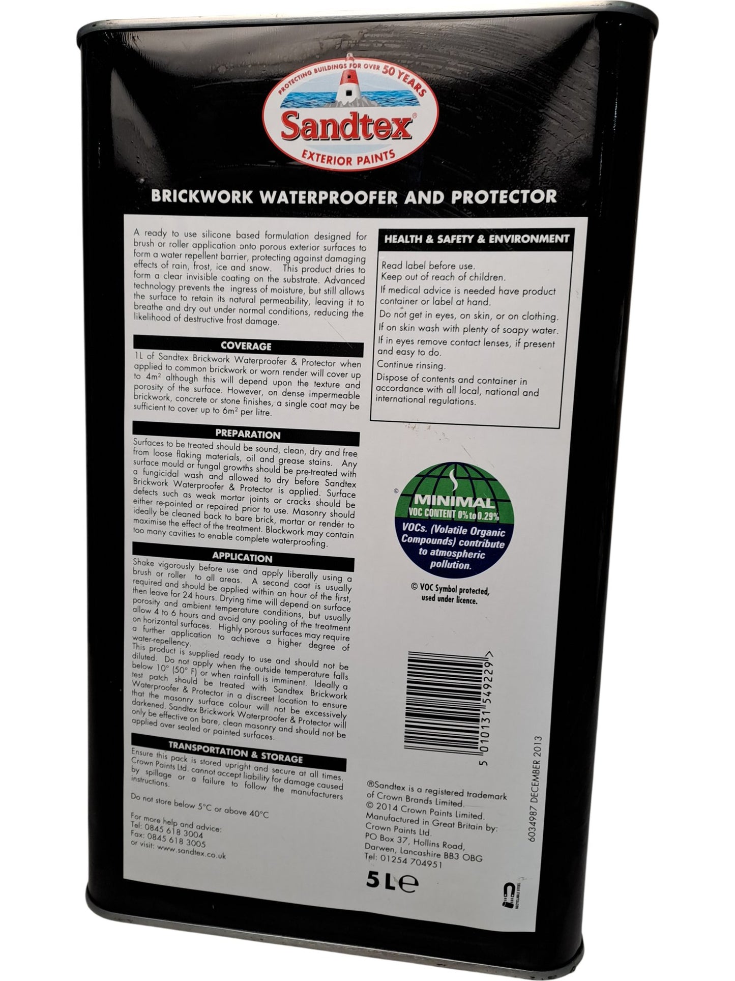 Sandtex | Brickwork Waterproofer and Protector | 5L