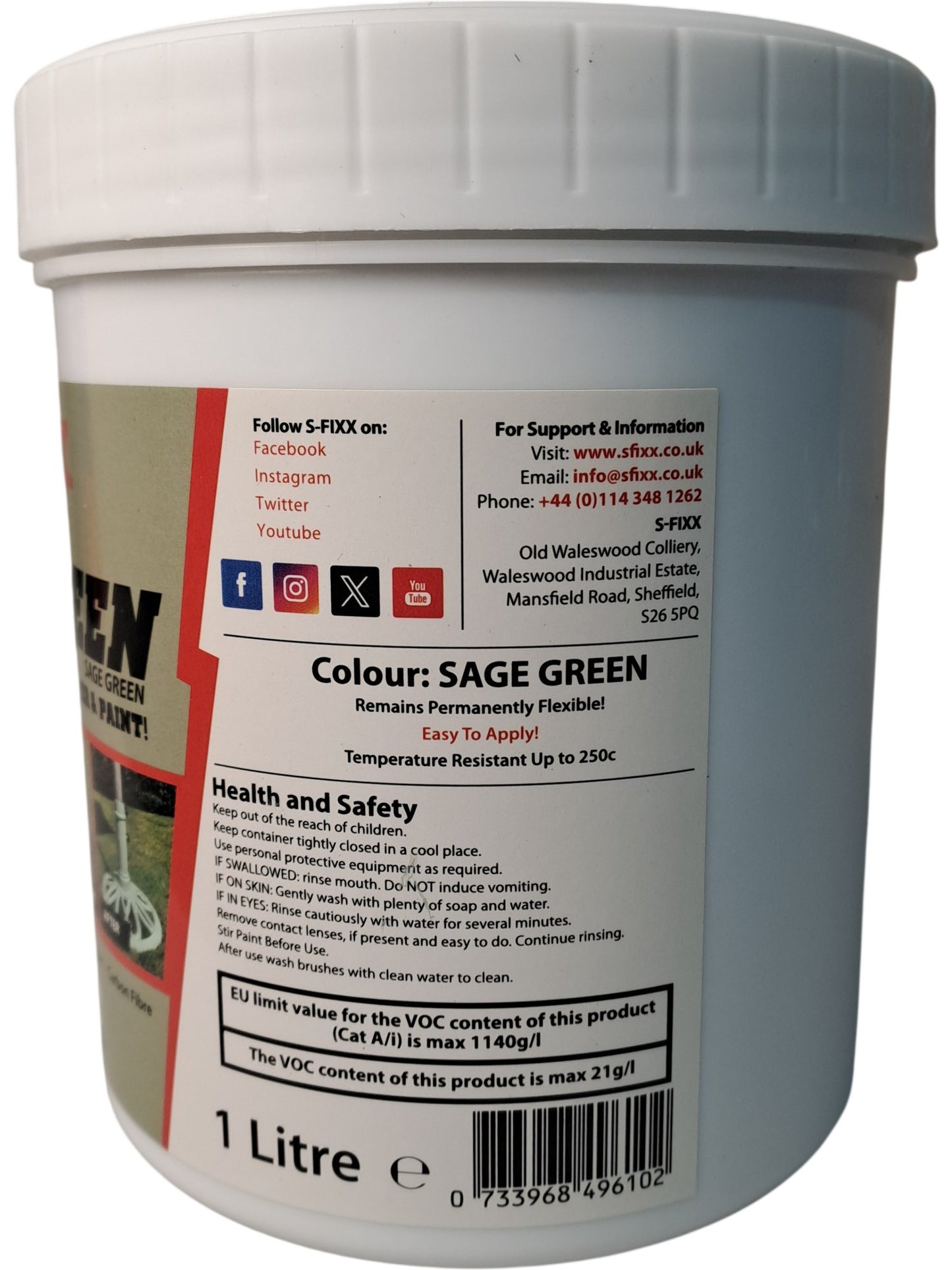 S-FIX | Evergreen Rust Converter Sage Green | 1 Litre