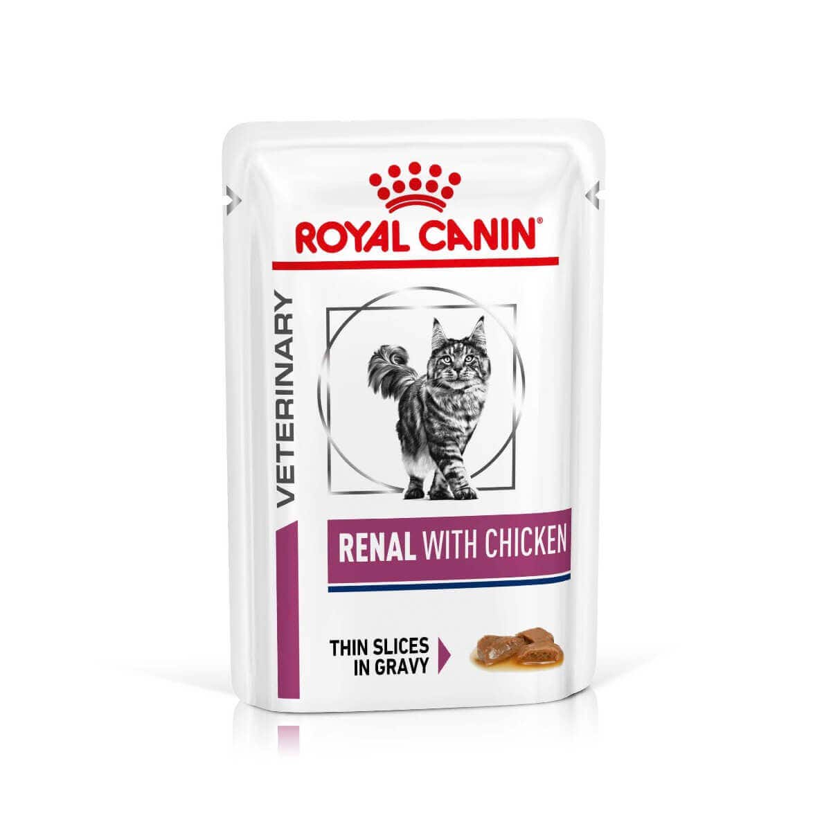 Royal Canin Veterinary Cat - Renal with Chicken in Gravy 48x58g