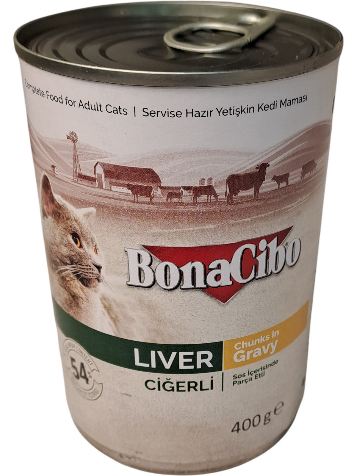 BonaCibo | Cat Food | Liver Chunks in Gravy | 400g