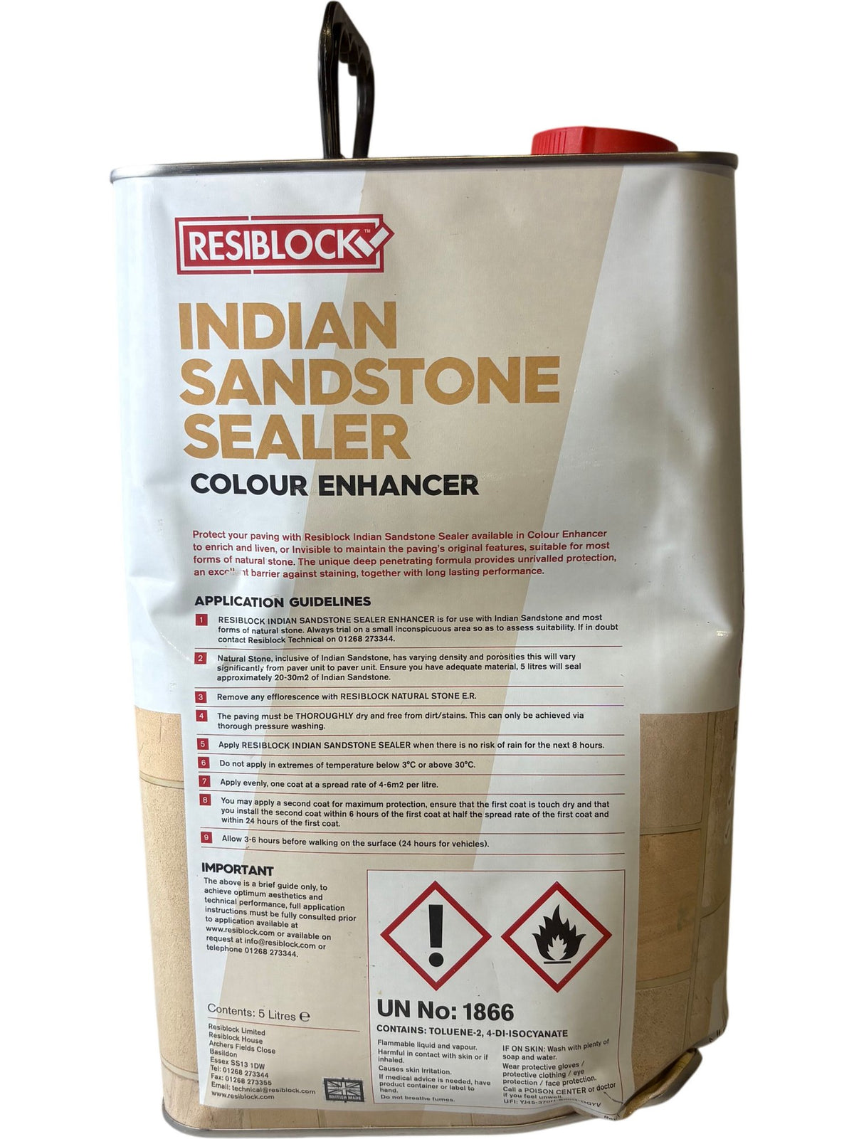 Resiblock Indian Sandstone Sealer Colour Enhancer 5L