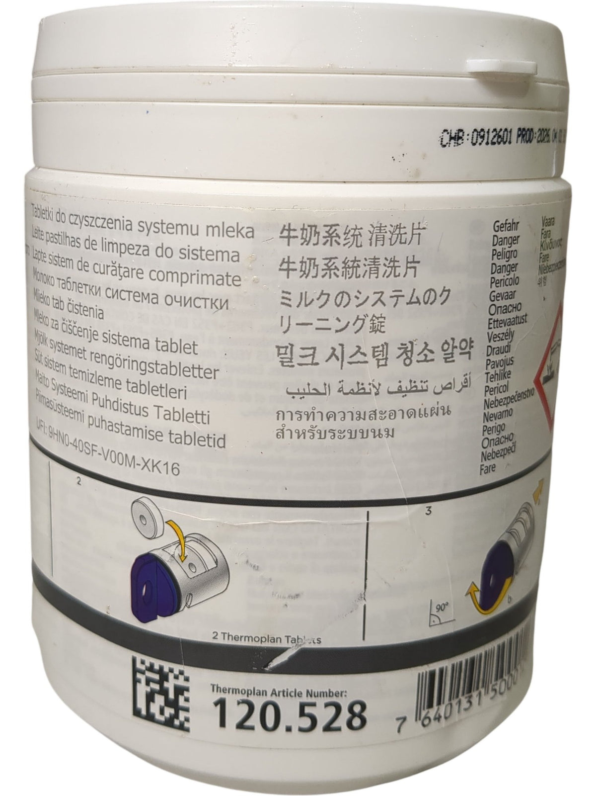 Thermoplan | Thermo Milk Tabs | 120.528 | 62 x 7g