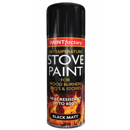 Paint Factory| Stove Paint| Heat Resistant| Black Matt |220g
