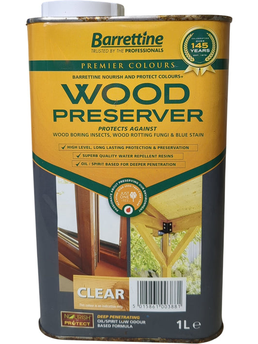 Barrettine | Wood Preserver | 5015861003881 | 1L