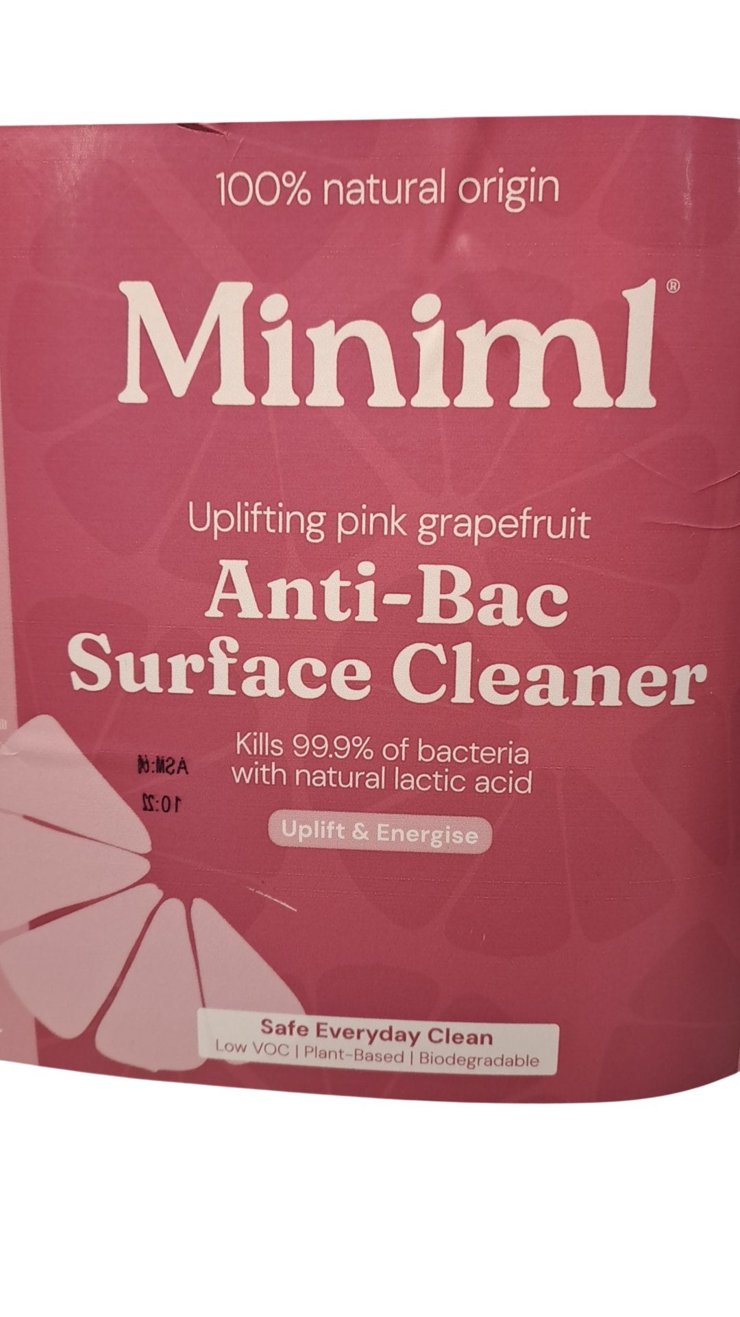 Miniml | Anti-Bac Surface Cleaner | Uplifting Pink Grapefruit | 5L