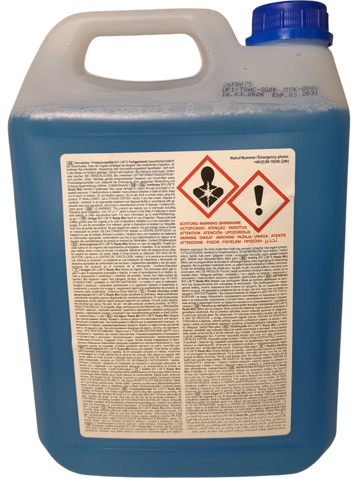 Febi Bilstein | Antifreeze Agent Ready Mix | G11 | 5L