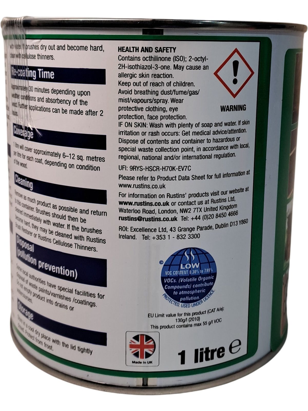 Rustins | TimberLife Quick Dry | Clear | 1 Litre
