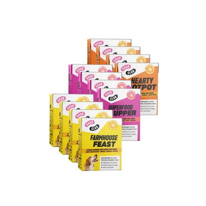 Grub Club 12x390g Mixed Pack Farmhouse Feast Superfood Supper Hearty Hotpot