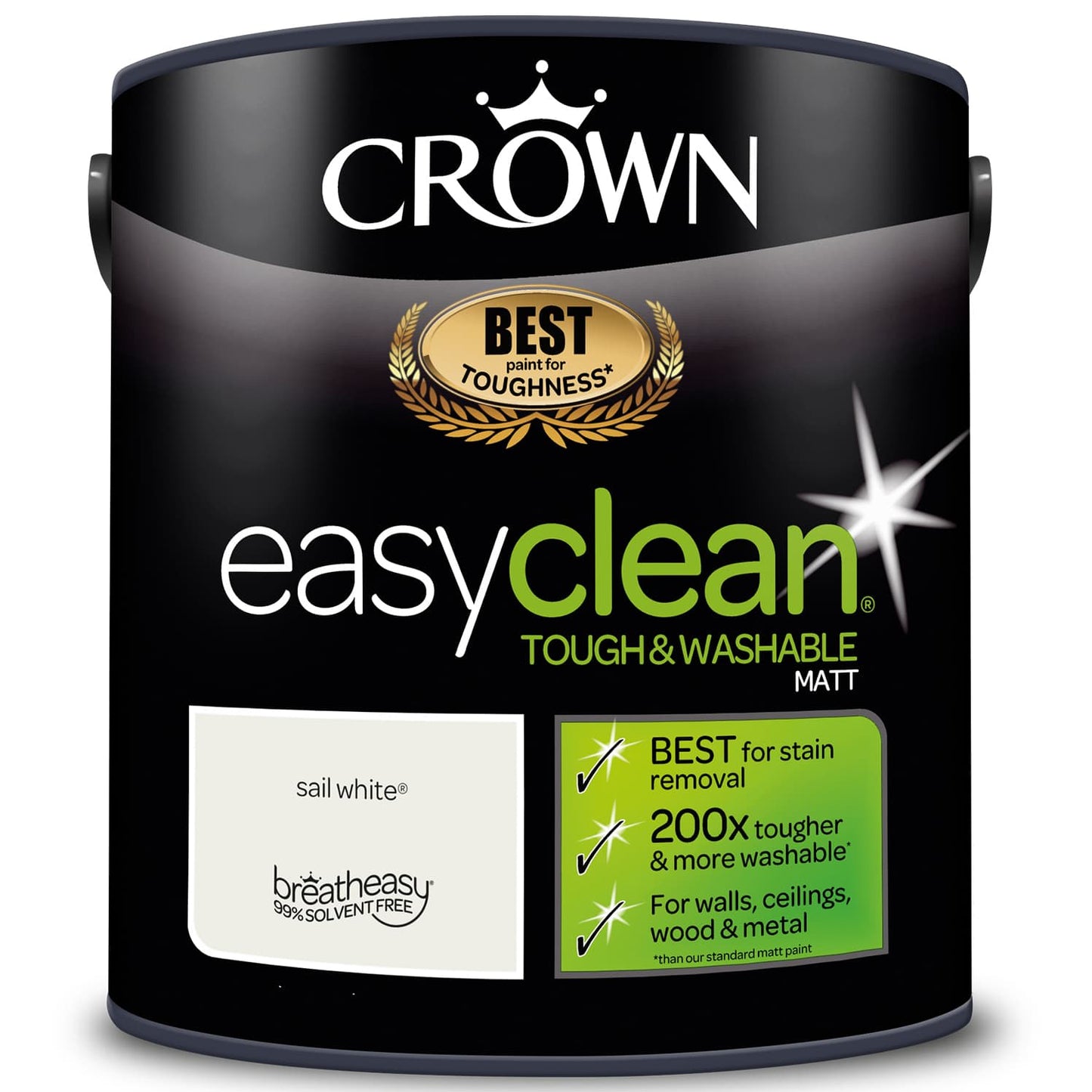 Crown| Easy Clean| Matt Sail White| 2.5L