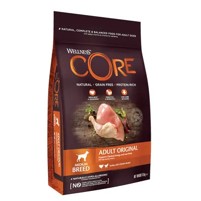 Wellness Core Medium Adult Original Dry Dog Food - 10kg