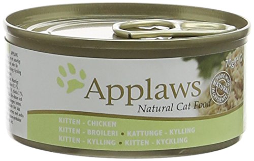 Applaws Kitten Food Tin Chicken, 70g, Pack of 6