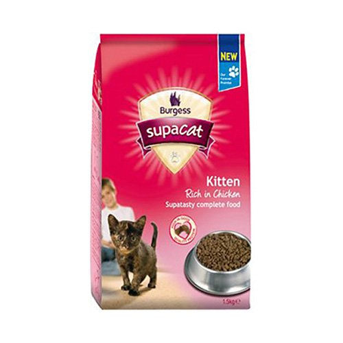 Supacat Burgess Kitten Food British Chicken 1.5kg
