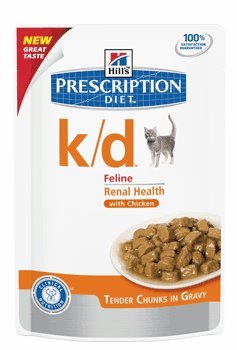 Hill's Prescription Diet Feline K/d Kidney Care - 12 X 85g Pouches Salmon