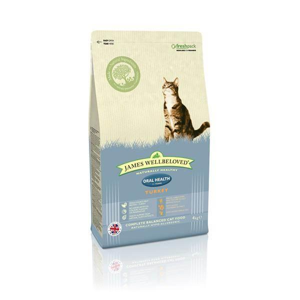 James Wellbeloved  Cat Adult Oral Health Turkey - 4KG