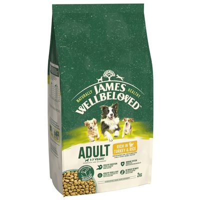 James Wellbeloved| Adult Dog Dry- Turkey & Rice- Hypoallergenic- No Wheat- 12kg