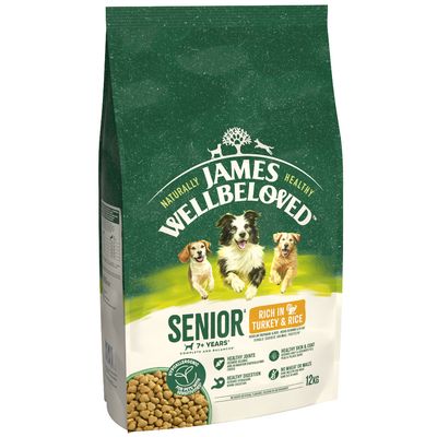 James Wellbeloved| Senior Dry Dog- Lamb & Rice- Hypoallergenic- No Wheat- 12kg