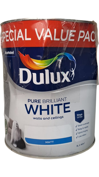 Dulux | Pure Brilliant White Paint | 3L