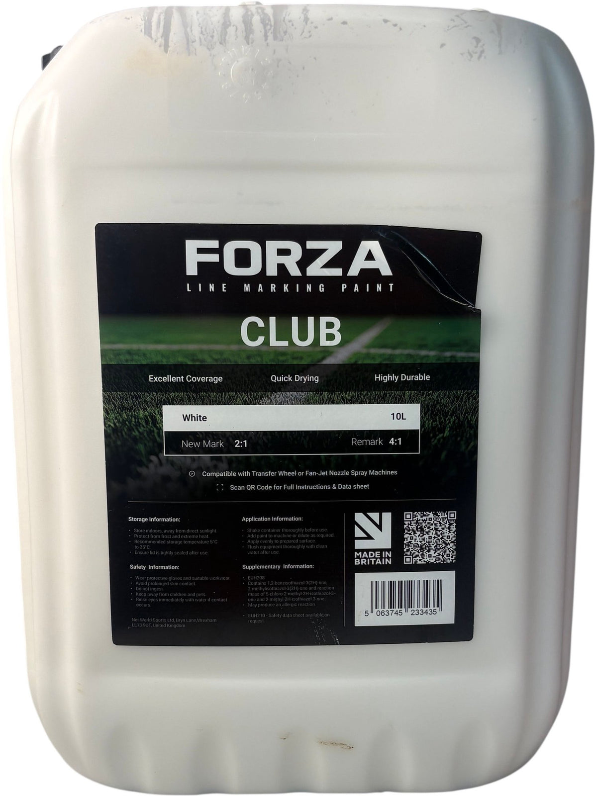 Forza Line Marking Paint Club White 10L