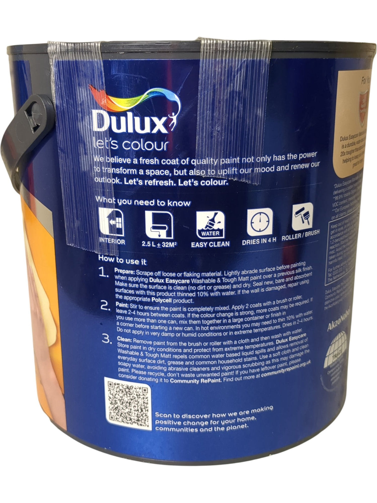 Dulux | EasyCare Washable & Tough Paint | Overtly Olive | 2.5L