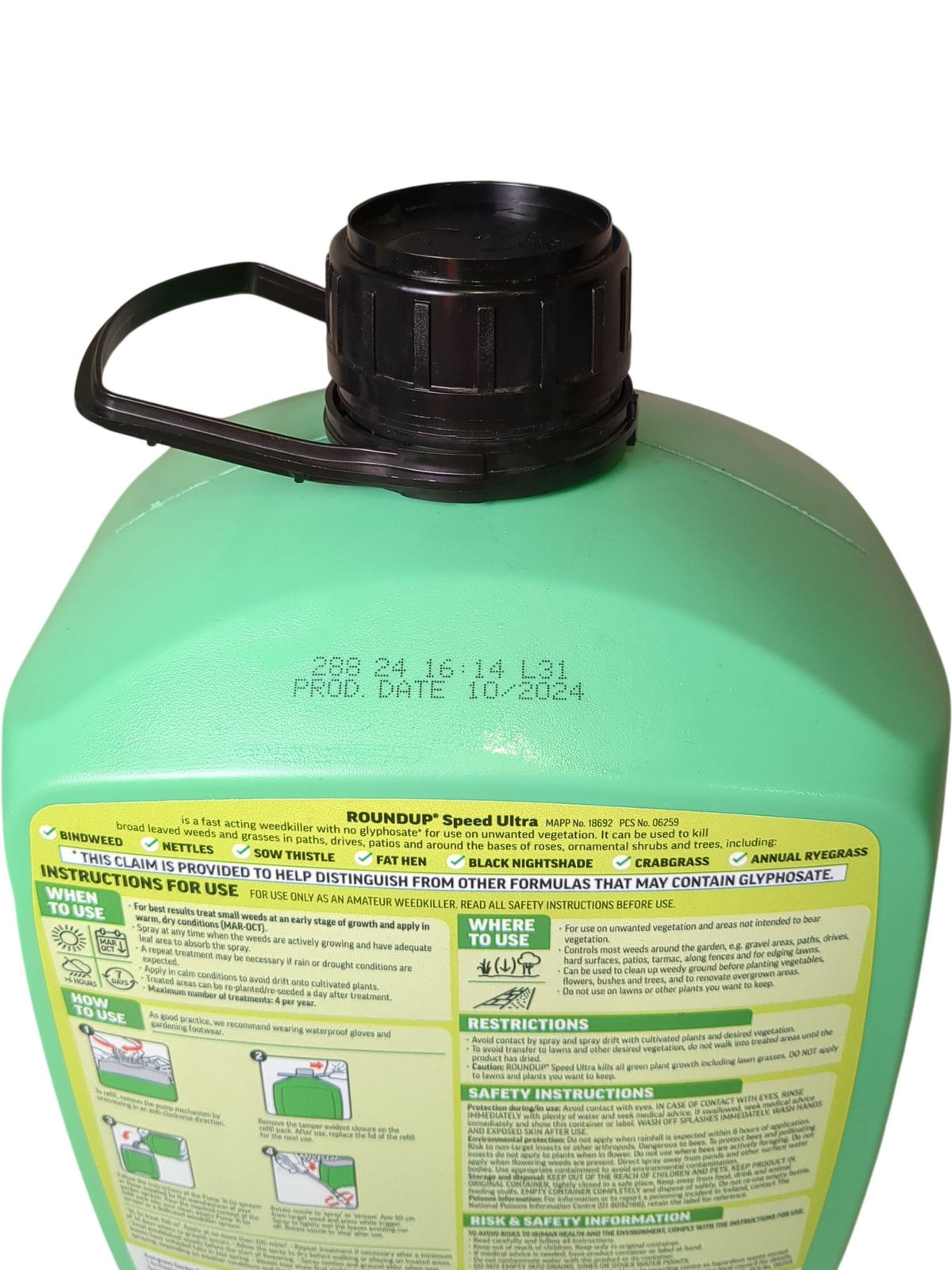 Roundup | Speed Ultra Weedkiller | 5L
