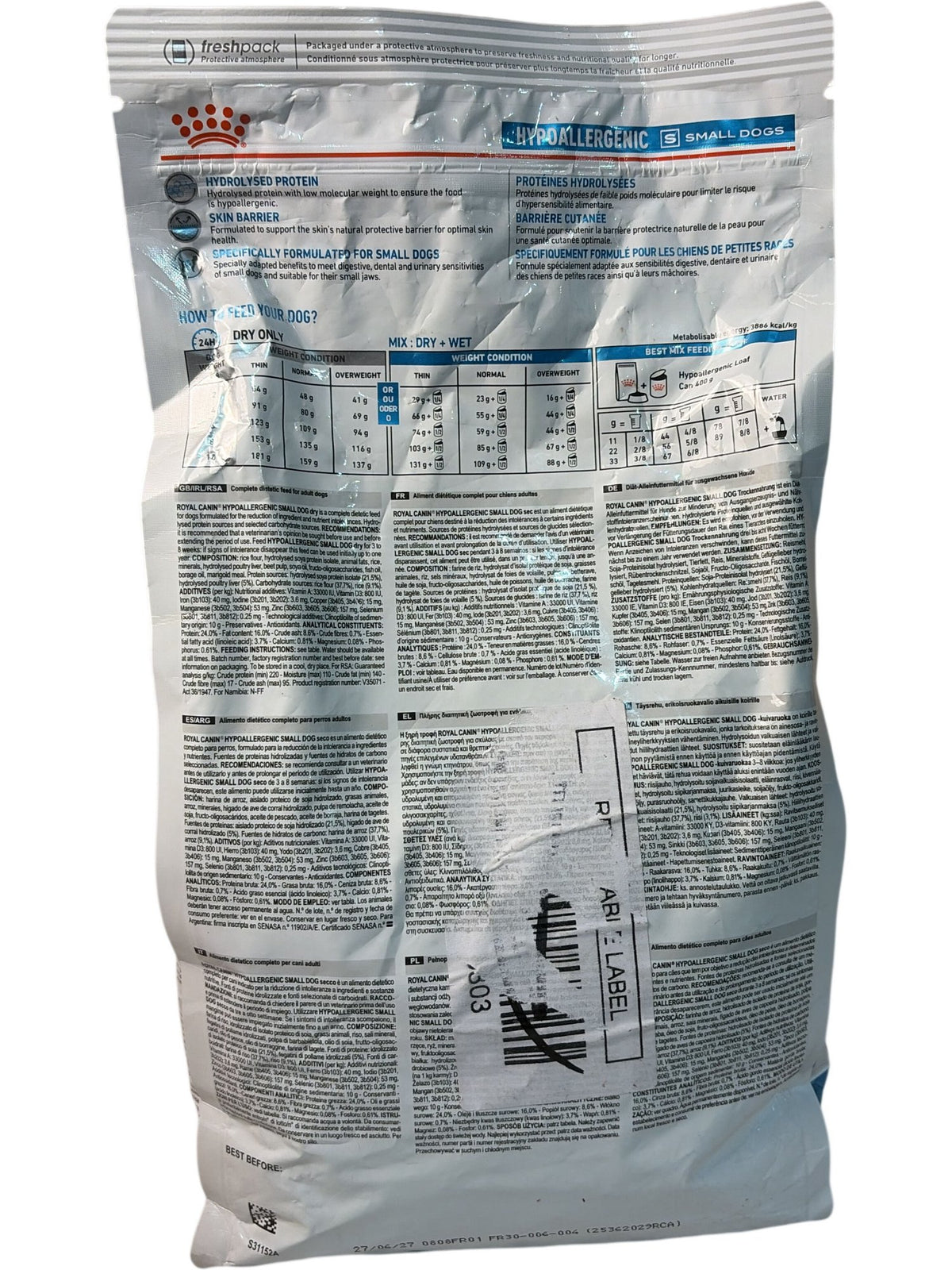 Royal Canin | Hypoallergenic Dog Food | 1kg